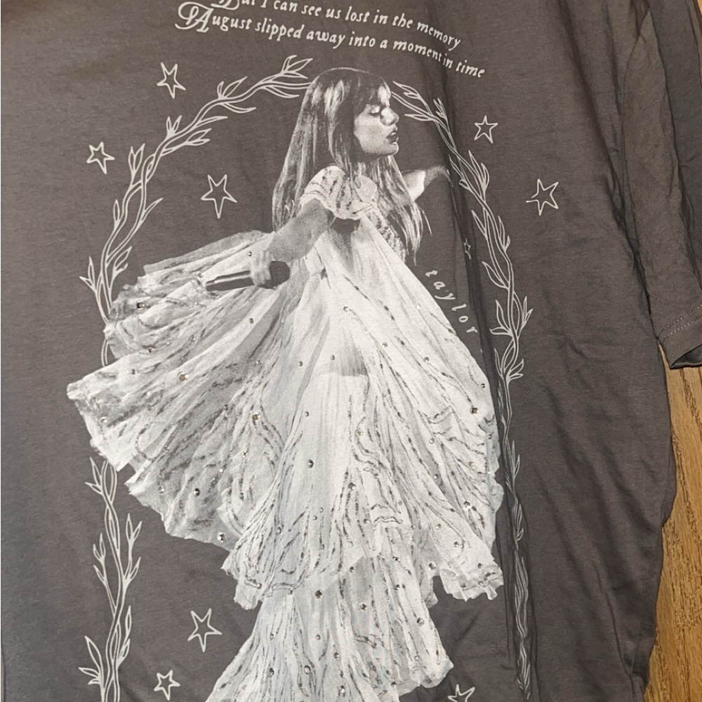Taylor Swift Folklore Gray T-Shirt